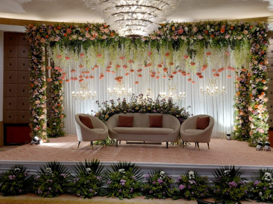 Tent with decoration in hotel