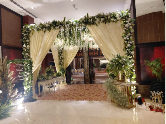 Tent with decoration Customer venues